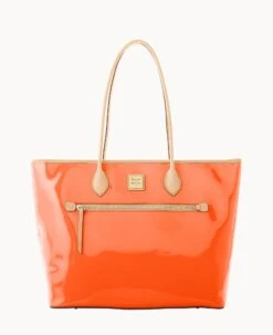 Patent Large Tote Clementine 26 Patent Large Tote Clementine -Dooney & Bourke B1965G PTCESVNA 2