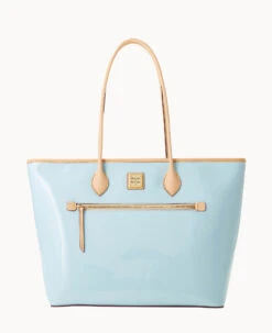 Patent Large Tote Clementine 30 Patent Large Tote Clementine -Dooney & Bourke B1965G PTLBSVNA