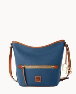 Pebble Grain Zip Sac Wine -Dooney & Bourke B1972G 9PJEPAKR