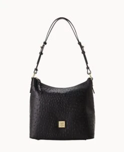 Ostrich Hobo Black -Dooney & Bourke B2030G OTBLPABL 2