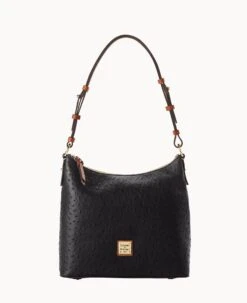 Ostrich Hobo Black -Dooney & Bourke B2030G OTBLPAKR