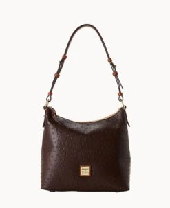 Ostrich Hobo Black -Dooney & Bourke B2030G OTBMPAKR