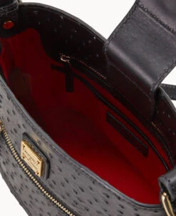 Ostrich Small Ridley Black 16 Ostrich Small Ridley Black -Dooney & Bourke B2036G OTBLPABL ALT2