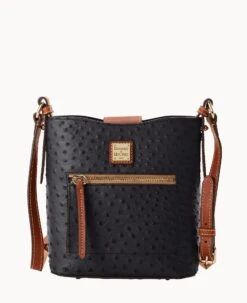Ostrich Small Ridley Black 23 Ostrich Small Ridley Black -Dooney & Bourke B2036G OTBLPAKR