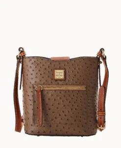 Ostrich Small Ridley Black 26 Ostrich Small Ridley Black -Dooney & Bourke B2036G OTMSPAKR