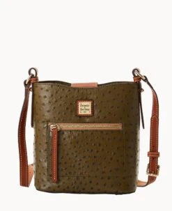 Ostrich Small Ridley Black 27 Ostrich Small Ridley Black -Dooney & Bourke B2036G OTOLPAKR