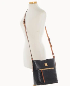 Ostrich Ridley Black -Dooney & Bourke B2037G OTBLPAKR ALT4