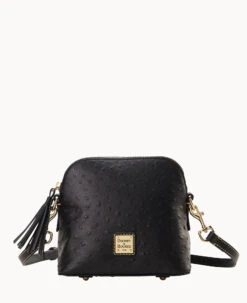 Ostrich Domed Crossbody Black -Dooney & Bourke B2059G OTBLPABL 2