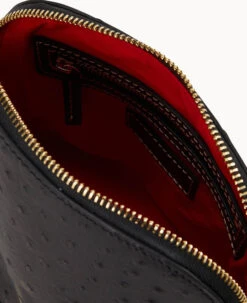Ostrich Domed Crossbody Black -Dooney & Bourke B2059G OTBLPABL ALT2