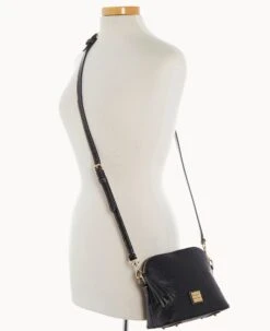 Ostrich Domed Crossbody Black -Dooney & Bourke B2059G OTBLPABL ALT4 1