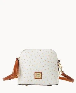 Ostrich Domed Crossbody Black -Dooney & Bourke B2059G OTBOPAKR