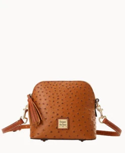 Ostrich Domed Crossbody Black -Dooney & Bourke B2059G OTCAPAKR