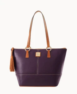 Wexford Leather Small Tobi Tote Plum Wine