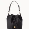 Pebble Grain Drawstring Black Black