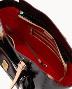 Patent East West Shopper Black -Dooney & Bourke B2169G PTBLSVNA ALT2