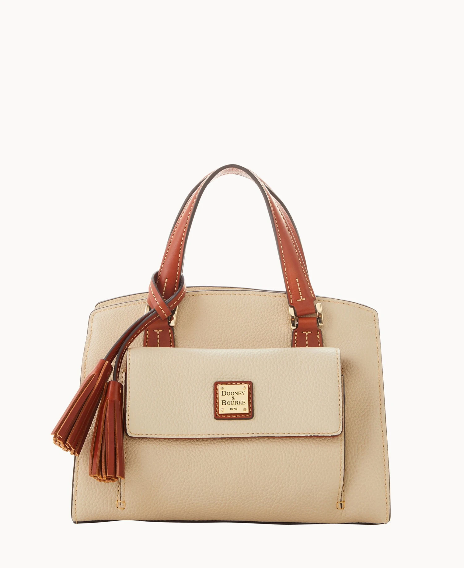 Pebble Grain Small Satchel Bone 1 Pebble Grain Small Satchel Bone