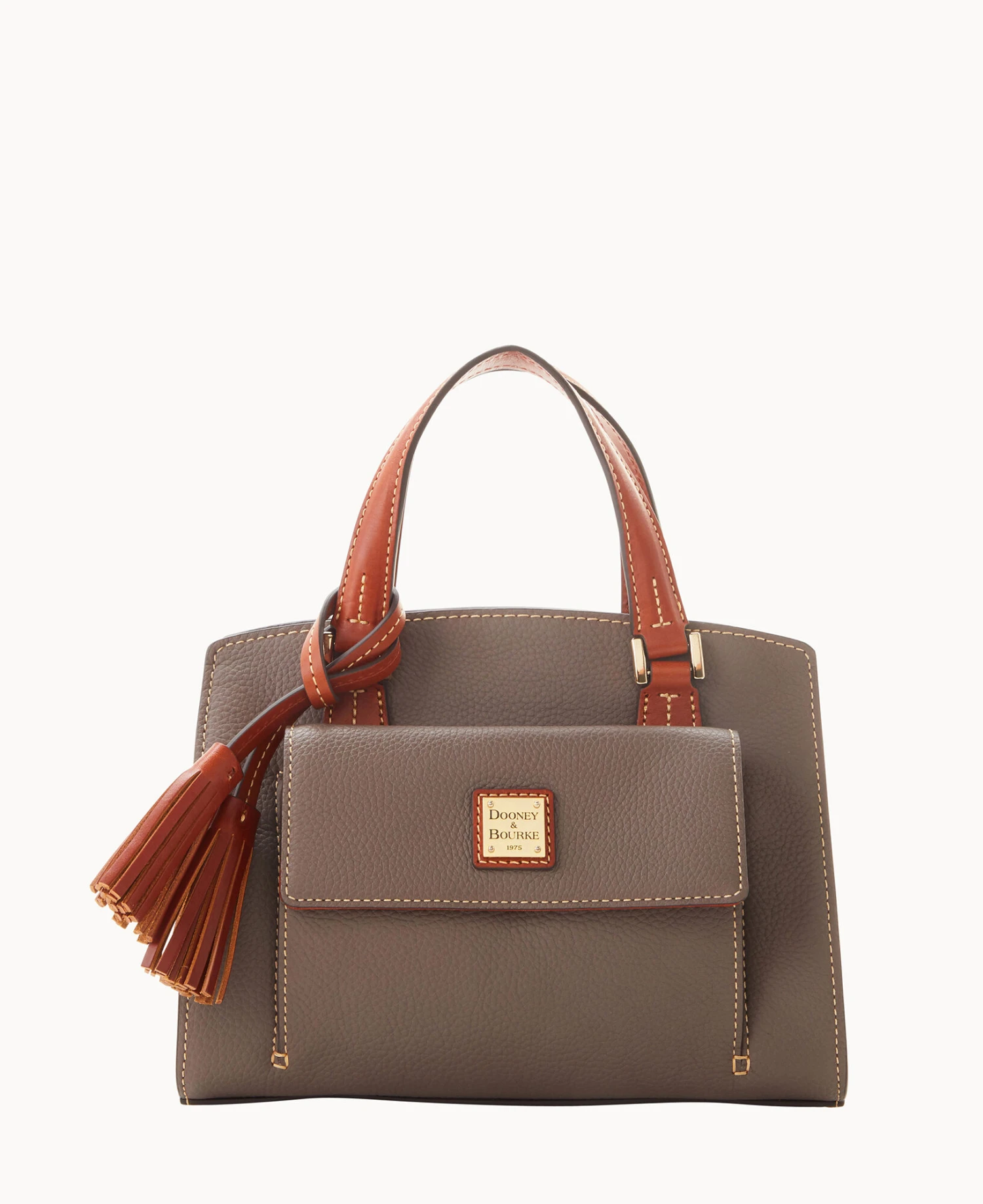 Pebble Grain Small Satchel Bone 15 Pebble Grain Small Satchel Bone - Image 15