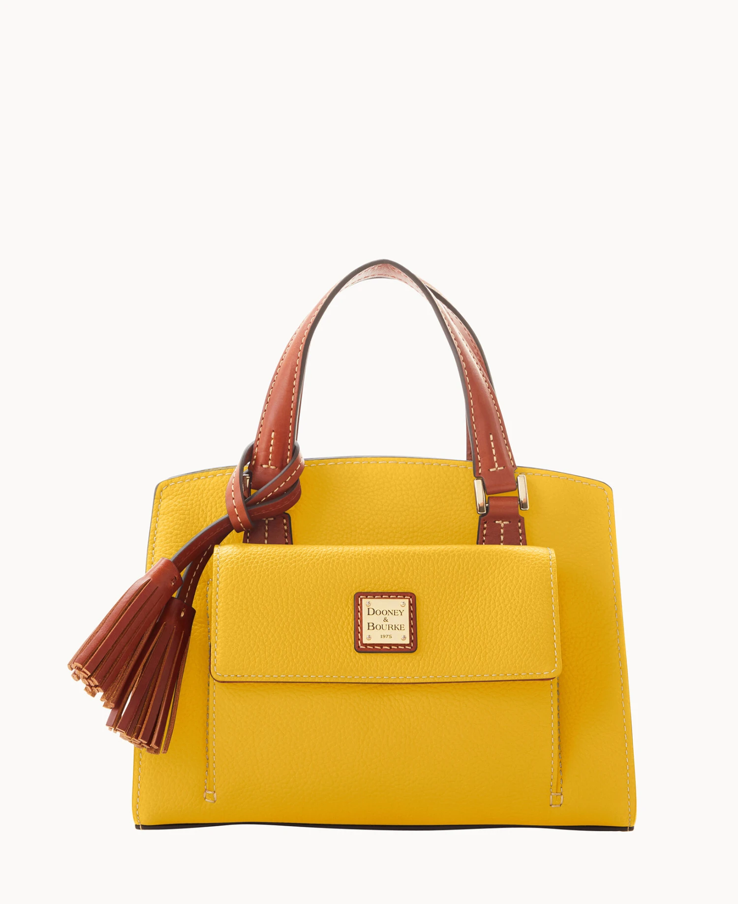 Pebble Grain Small Satchel Bone 20 Pebble Grain Small Satchel Bone - Image 20