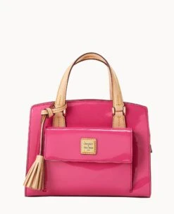 Patent Small Satchel Black 28 Patent Small Satchel Black -Dooney & Bourke B2170G PTFHSVNA