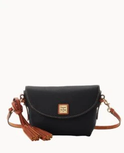 Pebble Grain Crossbody Saddle Bag Black 32 Pebble Grain Crossbody Saddle Bag Black -Dooney & Bourke B2174G AWBLPATN 2