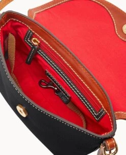 Pebble Grain Crossbody Saddle Bag Black 28 Pebble Grain Crossbody Saddle Bag Black -Dooney & Bourke B2174G AWBLPATN ALT2 1