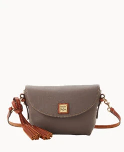 Pebble Grain Crossbody Saddle Bag Black 37 Pebble Grain Crossbody Saddle Bag Black -Dooney & Bourke B2174G AWELPATN