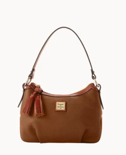 Pebble Grain Pouchette Bark