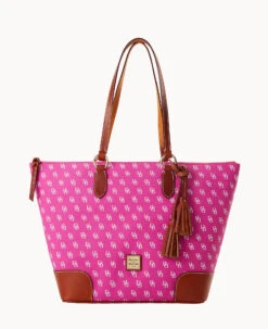 Gretta Career Tote Fuchsia