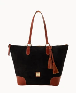 Suede Career Tote Navy -Dooney & Bourke B2258G SUBLPATN