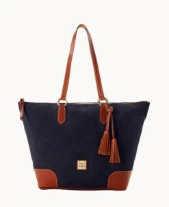 Suede Career Tote Navy -Dooney & Bourke B2258G SUNVPATN 1