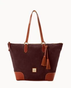 Suede Career Tote Navy -Dooney & Bourke B2258G SUWNPATN