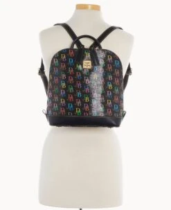 DB75 Multi Domed Backpack Black -Dooney & Bourke B2263G 5SBLPABL ALT4 1