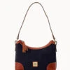 Suede Shoulder Bag Navy