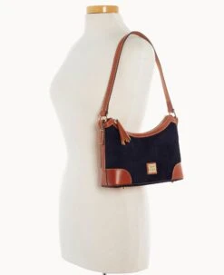 Suede Shoulder Bag Navy -Dooney & Bourke B2264G SUNVPATN ALT4 1