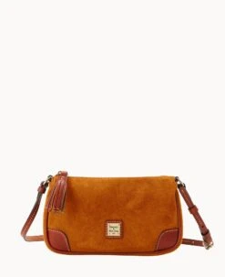 Suede Slim Crossbody Brown Tmoro -Dooney & Bourke B2270G SUHNPATN