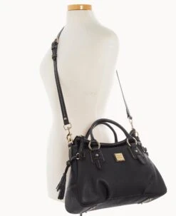 Pebble Grain Stanwich Satchel Black Black -Dooney & Bourke B2275G AWBLPABL ALT4 1