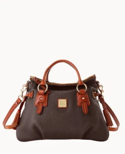Pebble Grain Stanwich Satchel Black Black -Dooney & Bourke B2275G AWBMPATN