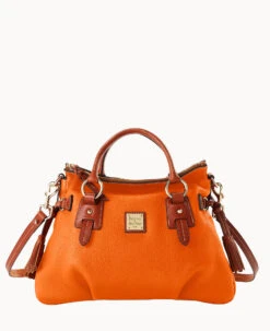 Pebble Grain Stanwich Satchel Black Black -Dooney & Bourke B2275G AWCEPATN