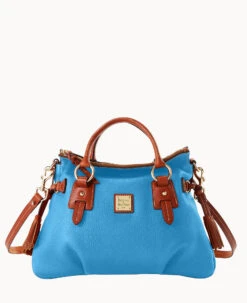 Pebble Grain Stanwich Satchel Black Black -Dooney & Bourke B2275G AWSBPATN