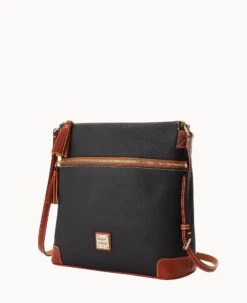 Pebble Grain Large Tassel Crossbody Black 18 Pebble Grain Large Tassel Crossbody Black -Dooney & Bourke B2278G AWBLPATN ALT1 1