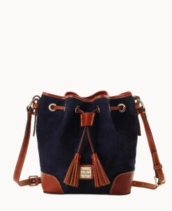 Suede Crossbody Drawstring Honey -Dooney & Bourke B2280G SUNVPATN