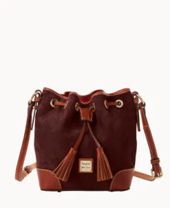 Suede Crossbody Drawstring Honey -Dooney & Bourke B2280G SUWNPATN