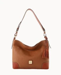 Pebble Grain Large Sac Caramel -Dooney & Bourke B2282G AWCAPATN 1