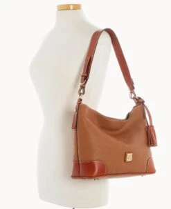 Pebble Grain Large Sac Caramel -Dooney & Bourke B2282G AWCAPATN ALT4 1
