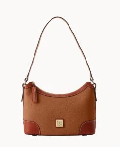 Pebble Grain Large Shoulder Bag Caramel 20 Pebble Grain Large Shoulder Bag Caramel -Dooney & Bourke B2289G AWCAPATN 1