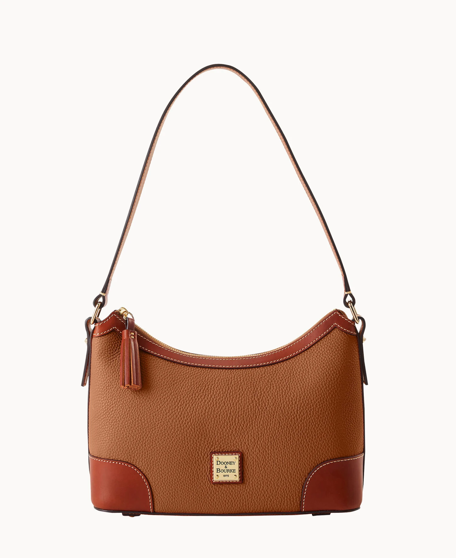 Pebble Grain Large Shoulder Bag Caramel 13 Pebble Grain Large Shoulder Bag Caramel - Image 13