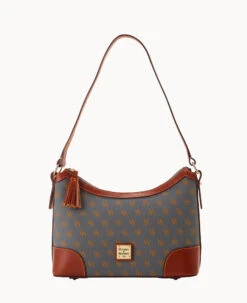 Gretta Large Shoulder Bag Brown Tmoro -Dooney & Bourke B2289G NGSLPATN