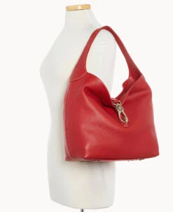 Pebble Grain Logo Lock Sac Red -Dooney & Bourke B2308G 9PRD9PRD ALT4