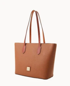 Pebble Grain Tote Caramel -Dooney & Bourke B2320G AWCAPATN ALT1