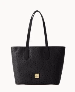 Ostrich Tote Black -Dooney & Bourke B2320G OTBLPABL
